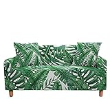 Blumenblattdruck Stretch Sofabezug Vier Jahreszeiten Universal Sofabezug Moderner Sesselbezug A5 2 S