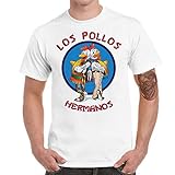 Men T-Shirt Funny Los Pollos Hermanos Graphic Tee Shirt Cotton Short Sleeve Top