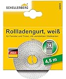 Schellenberg 44503 Rollladengurt 14 mm x 4,5 m - System MINI, Rolladengurt, Gurtband, Rolladenb