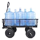 Bollerwagen Luftreifen Beach Garden Trolley Cart Heavy Duty Utility Garden Yard Cart Geeignet geeignet zum Aufstellen von schweren Gegenständen und H