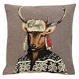 Mars & More gobelin Kissen Nordic Hirsch 45x45