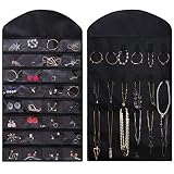 Home-Neat Hängend Schmuck Veranstalter / Schmuckhalter / Schmuckständer / Schmuckaufbewahrung- Handwerk Handwerk hängende Aufbewahrung / Schmuckorganizer- 40 Taschen und 20 Haken T