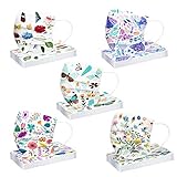 Lomelomme 50 Stück Mundschutz Kinder Einweg 3-lagig Niedlich Bedruckt Mund Nasenschutz Bedeckung, Atmungsaktiv MNS Bedeckung Maske-Tücher Bandana Halstuch für Jungen M