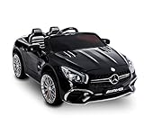 Elektroauto schwarz LT872 für Kinder MERCEDES SL 65 AMG