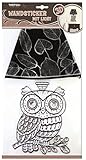 Wandsticker mit Licht 'Kristall Eule'