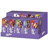 Milka Tafeln Mix Karton - 18 verschiedene Sorten Milka Schokoladentafeln in der Großpackung - Sortimentskarton - 115 x 87-100g, 115 Stück