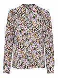 ONLY Damen Onlnew Mallory L/S Blouse AOP WVN NOOS Shirt, Balsam Green/AOP:Ellie Flower, 36