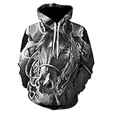 NHhuai Herren Mit Kapuze Und Print Sweatjacke Kapuzenjacke Mit Kapuze 3D Digitaldruck Langarm C