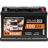 Solarbatterie 100Ah 12V EXAKT DCS Wohnmobil Versorgung Boot Solar Batterie Größenwahl (100AH 12V)