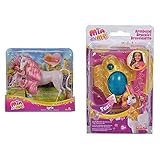 Simba 109480094 - Mia and Me Einhorn Lyria & 109480101 - Mia und Me Armband / Mit Licht und Sound / spielt Titelsong / Mit Passwortabfrag