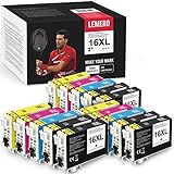 15 LEMERO Druckerpatronen Kompatibel für Epson 16XL für Epson Workforce WF2630 WF2510 WF2760 WF2530 WF2520 WF2540 WF2750 WF2660 WF2650 WF2010