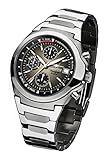 FIREFOX Armband- Herrenuhr Classic Chronograph analog Quarz Edelstahl Zifferblatt Sunray Mocca braun 10 ATM wasserdicht FFS06-102
