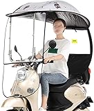 Universal-Regenschutz,Abdeckung Für Elektromobil,Regenschirm Mobilität Sonnenschutz Regen-Abdeckung, Elektrischer Fahrrad-Sonnenschutz Schutz Regen-Abdeckung Mit PVC-Windschutzscheibe, Sonnenb