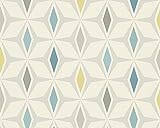 A.S. Création Vliestapete Around the world Tapete im skandinavischen Design 10,05 m x 0,53 m blau grau grün Made in Germany 304761 30476-1