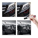 YUGHGH Auto Lackreparaturstift, 8 Farben Autokratzer Reparaturmittel Autolack Reparatur Spezieller Lackstift für Autos Reparaturwerkzeug Kratzer-Reparatur-Entferner-Stift (Schwarz)