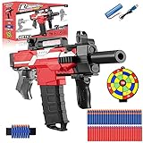 Elektrische Pistole mit Magazin für Nerf Pfeile, automatischer MP7A1 Blaster mit 100 Schuss, 3 Modi Schuss, USB Aufladbar, Kinder Gewehr Spielzeug Outdoor Spiel Geschenk Junge Jungendliche Erw