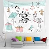 YYRAIN Weihnachten Zuhause Polyester Tapisserie Mode Wohnzimmer Schlafzimmer Zimmer Wandkunst Dekoration Wandbehang Bar Bankett Trend Hintergrund Tuch 73x97