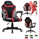 huzaro Ranger 1.0 Gaming Stuhl für Kinder Bürostuhl Gamer Chair Schreibtischstuhl Armlehnen ergonomisches Design Gummiräder Sitzhöhenverstellung, Racer M