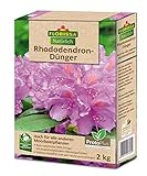 Florissa Natürlich 58589 BIO Rhododendron Dünger mit ProtoPlus für schöne Blüten - auch für Hortensien, Eriken, Azaleen, Heidelbeeren und alle Moorbeetpflanzen | biologisch GÄRTNERN Gütesiegel, B