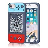 Xiaoyuer Hülle für iPhone 6/6S/7/8/SE 2020 Niedlich Lustige Karikatur Schutzhülle für Mädchen Jungen Teenager, Quicksand Games Design, Schwarz Zahnloses Mode Spaß Silikonhüllen Haut 4.7'