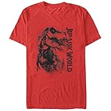 Jurassic Park Jurassic World Da Man Herren T-Shirt kurzärmelig - Rot - XX-Larg