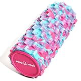 Body & Mind® Faszienrolle Massage-Rolle Fitnessrolle Sportrolle Therapierolle für effektive Selbstmassage und Faszien-Training; 33 x 14,5 cm; Pink-B