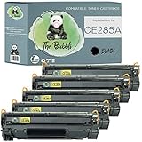 The Bubbli Original | CE285A 85A Kompatibel Toner für HP Laserjet Pro P1102 P1102w P1100 M1130 M1210 M1212nf MFP M1213nf MFP M1217nfw MFP M1132 MFP M1134 MFP M1136 MFP (5 SCHWARZ)