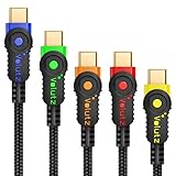 USB C Kabel Volutz Equilibrium USB A Zu Typ C Schnellladekabel (5er Pack - 3, 2, 2X 1, 0,3 Meter), Nachhaltig konstruiert für Samsung Galaxy S10, S9, S8, A3, A5 2017, PS5 und andere USB-C-G