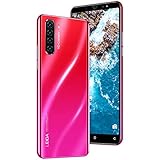 Smartphone ohne Vertrag Android 7.0 Quad-Core Handy Dual-SIM 1GB+4GB 3in1 Kartensteckplatz 5,0 Zoll Bildschirm Rückseite 4 Kamera mit 5MP Makro-Objektiv (rot)