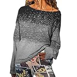 Damen Herbst Und Winter Neues Graduelles SpleißEn LangäRmeliges Bottoming Shirt T-S