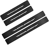 ZXCSJ 4Pcs Auto Carbon Fiber Einstiegsleisten, für Ford Ex-plorer, Threshold Pedal Anti Scratch Sticker Trim Protection, Car Styling Zubehö