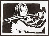K. B. Poster Beatrix Kiddo Plakat Handmade Graffiti Street Art - Aesthetic Artwork