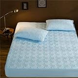 DJNCIA Zuhause Verdicken Matratze Cover King Queen-Bett-Bett-Bett-Bett-Bett-Bett-Anti-Bakterien-Matratze Topper luftdurchlässiger Bett-Pad Hotelqualität (Color : Water 3, Size : 180x220x25cm)