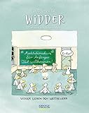 Widder 2022: Sternzeichenkalender-Cartoonkalender als Wandkalender im Format 19 x 24