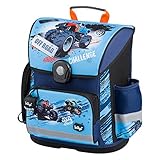 Baagl Schulranzen Jungen 1. Klasse - Ergonomische Schultasche für Kinder - Grundschule Ranzen - Schulrucksack mit Brustgurt (Truck)