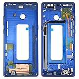 Dmtrab für Rahmenblende Platte Lot Frontgehäuse LCD-Feld-Anzeigetafelplatte for Galaxy Note 8 / N950 (Schwarz) Mobiltelefonteile (Color : Blue)