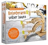 FRANZIS young Explorer Die große Entdeckerbox: Roboterarm selber bauen | Holz-Bausatz für voll funktionsfähigen Hydraulik-Roboterarm | Ab 10 J