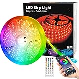 LED-Streifen mit Bluetooth-Controller, Musik-Synchronisation, Farbwechsel, 40 Tasten, integriertes Mikrofon, LED-Licht RGB 5050, w