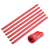suki 1801023 Zimmermannsbleist. + Spitzer TD, Rot, 7 Stück (1er Pack)