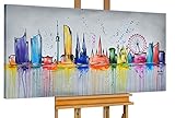 KunstLoft® Acryl Gemälde 'Best of Vienna' 140x70cm handgemalt Leinwand B