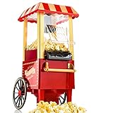 Gadgy Popcorn Maschine | Retro Popcorn Maker | Heissluft Ohne Fett Fettfrei Ö