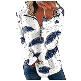 ZGNB Women's Tops 3/4 Sleeve Cold Shoulder Sexy Blusen Sweatshirt Tops Damen Hoodie Schwarz Damen Bluse Weiß Kurzarm Kragen Longsleeve XXL Long Sleeve Rashguard Long Sleeve Jersey Blau M