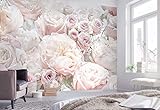 Komar Fototapete Spring Tapete, Wanddekoration, Rosen, Schlafzimmern, Romantik, Blumenmotiv-8-976, Bunt, 368 x 254 cm, 8 T