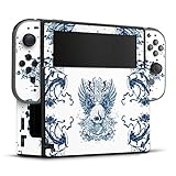 DeinDesign Skin kompatibel mit Nintendo Switch Folie Sticker Totenkopf Tattoo Flüg