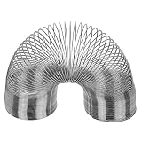 PhiLuMo XL Metallspirale - Spirl74 - Treppenläufer. Treppenhüpfer Ø 8 cm - Silb
