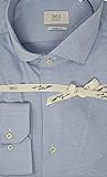 eterna Langarm Hemd, Modern Fit, Soft Tailoring Jersey, Strukturiert (45, hellblau)