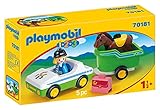 PLAYMOBIL 1.2.3 - 70181 PKW mit Pferdeanhänger, ab 1,5 J