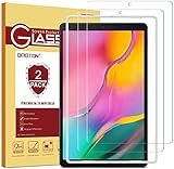 OMOTON [2 Stück] Panzerglasfolie für Samsung Galaxy Tab A 10.1 (2019) T510 und T515,mit [2.5D abgerundete Kanten ] [9H Härte] [Kristall-klar [Kratzfest] [bläschenfrei]