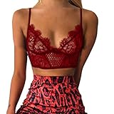 2021, Damen BH Weicher Bequemer BH Plus Size BH bügelloser Underwear Push Up Bra Bralette Klassische T-Shirt BH Damen Joan Smalls Signature Lace Unlined Underwire Longline Bra Halbschalen BH
