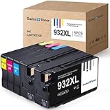 SWISS TONER Kompatibel für HP 932XL 933XL Multipack Tintenpatronen für HP Officejet 6100 6600 6700 7110 7510 7512 7610 7612 Drucker (2Schwarz/Cyan/Magenta/Gelb)